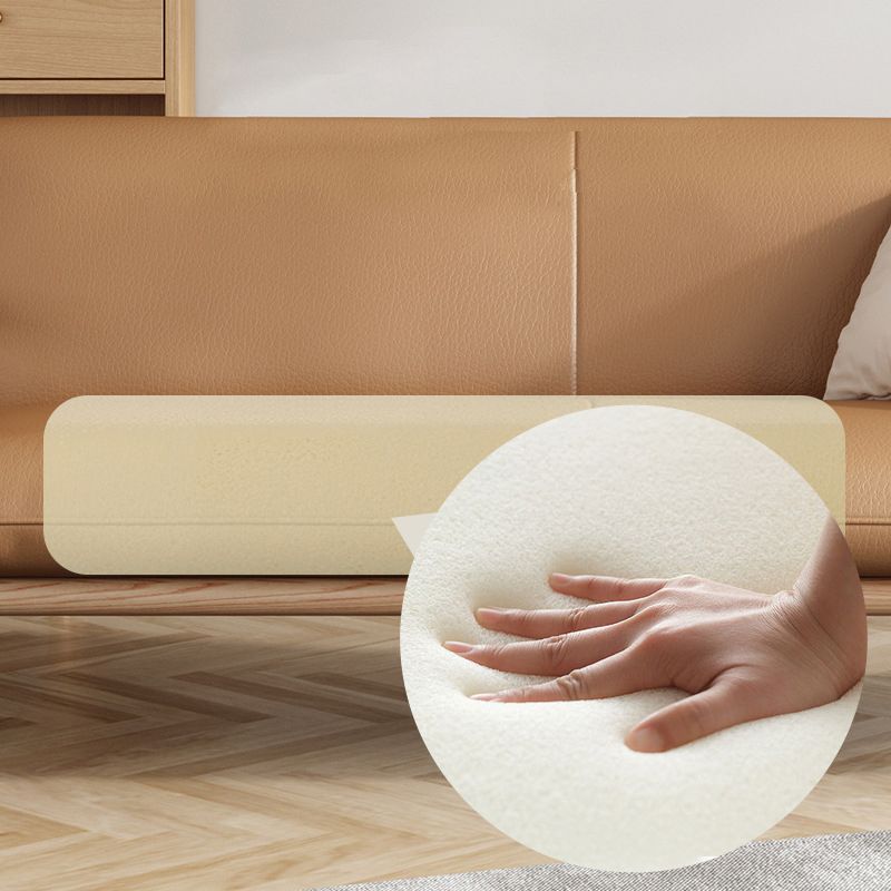 フェイクレザーソファ28.74 "d x 30.31" hリビングルーム用の正方形のアームソファ