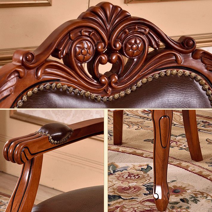 Scandinavian Style Oak Wood Chair Open Back Arm Dining Kitchen Chairs Set Clearhalo ' kitchen&dining_furn' 'Dining Chairs' 'Dining Tables & Seating' 'dining_chair' 'furn' 'furn_dining_chair' 'Furniture' 'furniture_dining_chair' 'Kitchen & Dining Furniture' 'kitchen' 1200x1200_f0b9cbba-ff0f-4e67-836d-8d44bba1054f