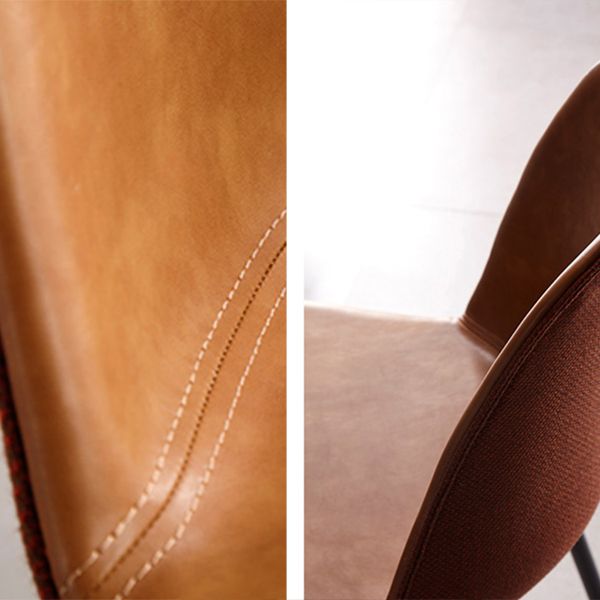 Modern Armless Dining Chairs Solid Back Dining Side Chair with Black Legs (Set of 2) Clearhalo ' kitchen&dining_furn' 'Dining Chairs' 'Dining Tables & Seating' 'dining_chair' 'furn' 'furn_dining_chair' 'Furniture' 'furniture_dining_chair' 'Kitchen & Dining Furniture' 'kitchen' 1200x1200_f0bb73e1-aca9-4349-9fa4-8206c6f579ec