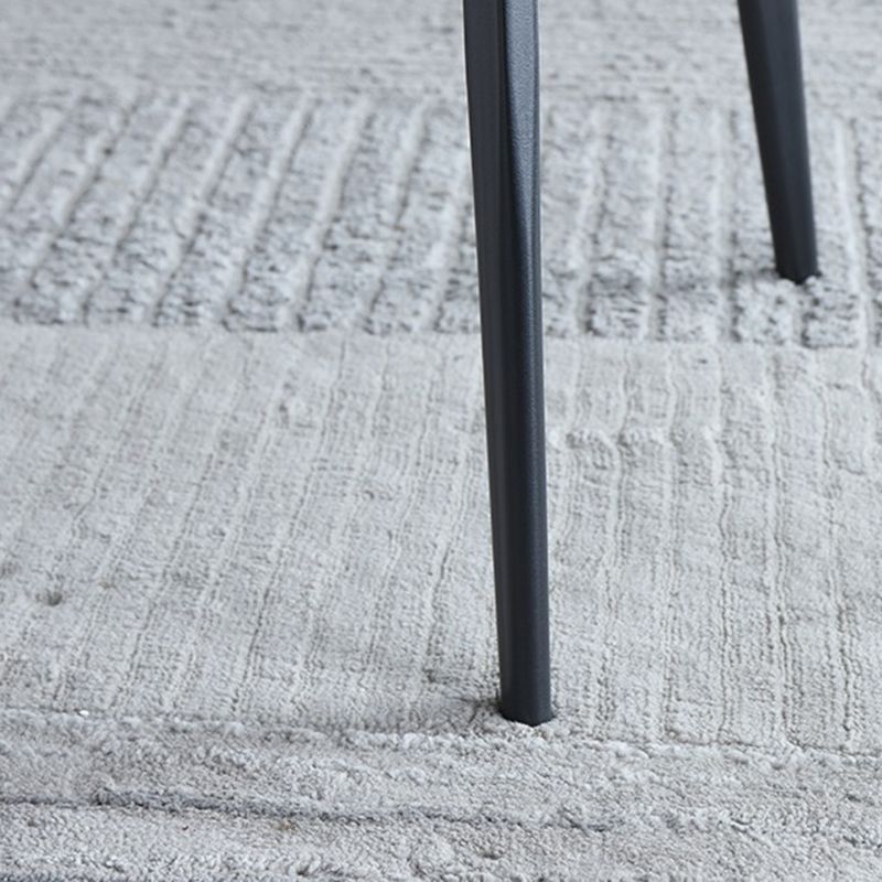 Contemporary Style Leather Chair Armless Parsons Chair with Metal Legs for Kitchen Clearhalo ' kitchen&dining_furn' 'Dining Chairs' 'Dining Tables & Seating' 'dining_chair' 'furn' 'furn_dining_chair' 'Furniture' 'furniture_dining_chair' 'Kitchen & Dining Furniture' 'kitchen' 1200x1200_f0bbd93c-d381-4213-9010-7778ebd55bfb