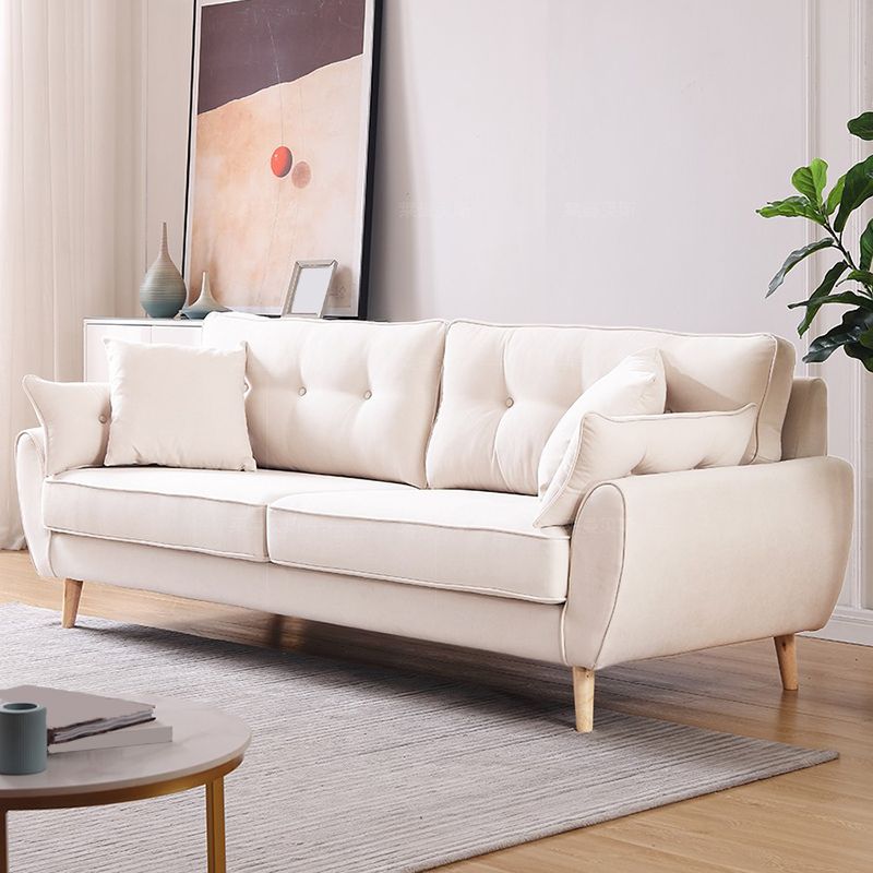 Contemporary Standard Flared Arm Sofa Convertible Sofa, 63.38" W x 35.82" D x 34.64" H Clearhalo 'furn' 'furn_sofas' 'Furniture' 'Living Room Furniture' 'Sofa' 'sofas' 1200x1200_f0bbf70d-c31b-48de-bc0c-9e5f4b458ae8