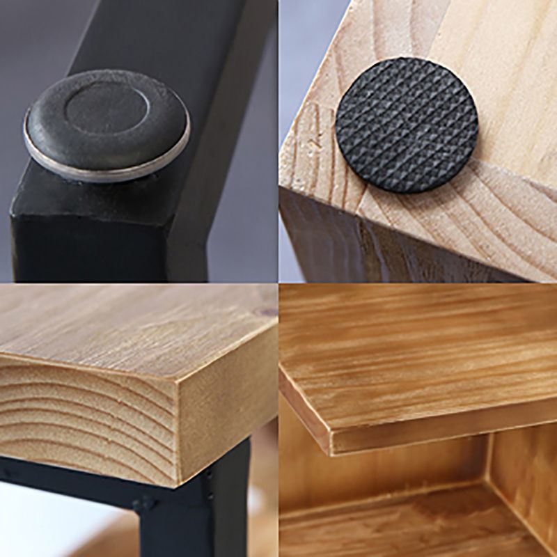 Industrial Style Bar Table Original Wood Top 42-inch Height Pub Table for Dining Room Clearhalo 'Bar Furniture' 'Bar Tables' 'bar_tables' 'furn' 'furn_bar_tables' 'Furniture' 'furniture_bar_tables' 'Kitchen & Dining Furniture' 'kitchen&dining_furn' 'kitchen' 1200x1200_f0bd5b85-1ed9-433d-889f-2e6000c55521