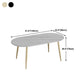 Modern Oval Dinette Table White Home Kitchen Dinner Stone Top 4-foot Resin Table Clearhalo 'Dining Tables & Seating' 'Dining Tables' 'dining_table' 'furn' 'furn_dining_table' 'Furniture' 'furniture_dining_table' 'Kitchen & Dining Furniture' 1200x1200_f0bd938d-d875-466d-9d21-43b93dfdb6d6