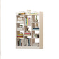 Floor Closed Back Bookshelf Modern Engineered Wood Shelf Bookcase for Home