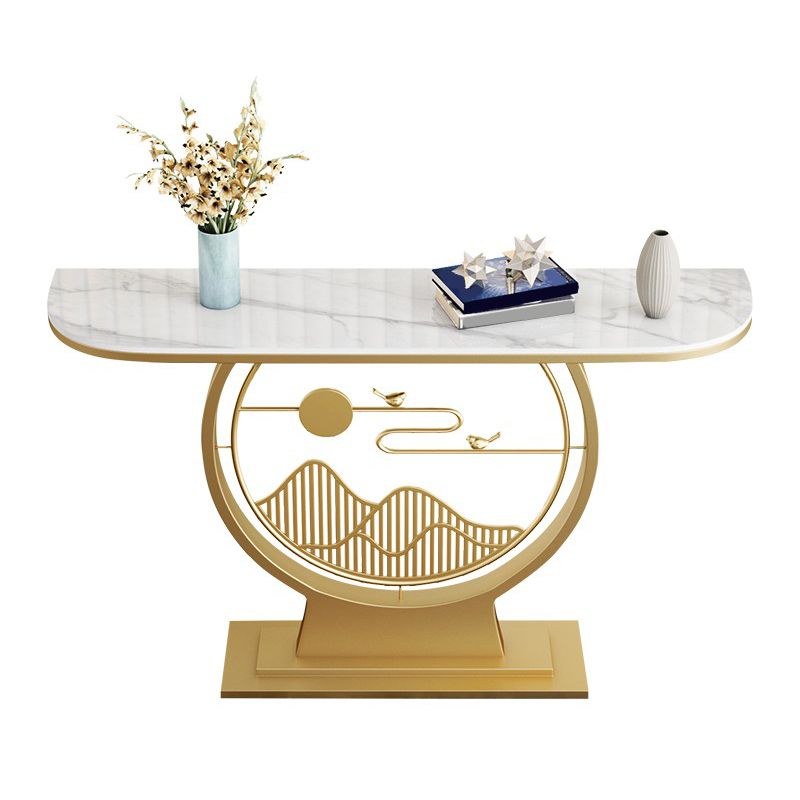 Tavolo di accento della console moderna Antique Console di divano console Tabella in pietra