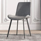 Industrial Design Leather Dining Chairs Solid Back Chair for Kitchen