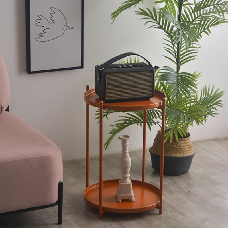 ミッドセンチュリーラウンドトレイトップサイドエンドテーブル4脚サイドテーブル