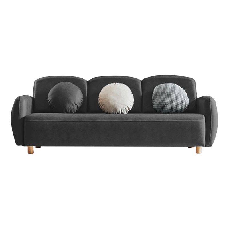 Divano moderno con braccio quadrato e schiena stretta per l'appartamento, 84,65 "