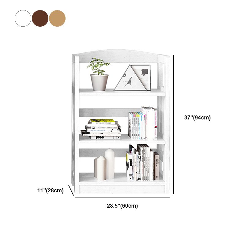 Modern Solid Wood Bookshelf Open Shelf Standard Bookshelf 62.2" H X 11" W