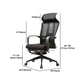 Fauteuil contemporain à bras fixes, repose-pieds, chaise de bureau, oreiller inclus