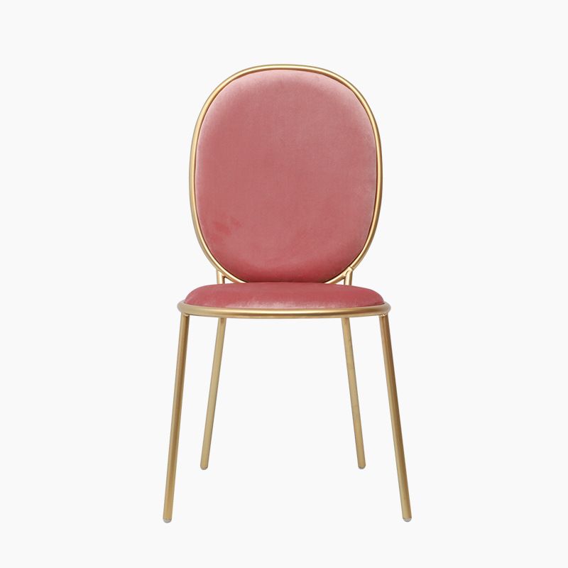 Glam Style Metal Side Chair Matte Finish Solid Back Dining Chair for Home Use Clearhalo ' kitchen&dining_furn' 'Dining Chairs' 'Dining Tables & Seating' 'dining_chair' 'furn' 'furn_dining_chair' 'Furniture' 'furniture_dining_chair' 'Kitchen & Dining Furniture' 'kitchen' 1200x1200_f0c8f3cd-02cb-49c2-ac14-1a3508521a2a