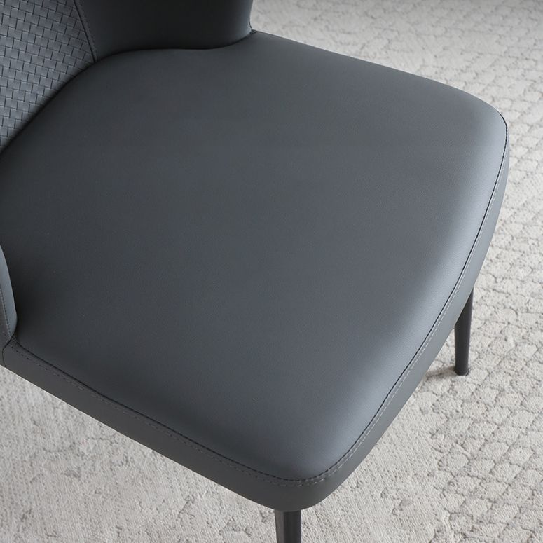 Silla contemporánea sillas laterales de viento sin brazo para la cocina con patas de metal