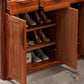 Solid Wood Cabinet in Brown 78.74" Tall Accent Cabinet with Drawers and Shelves Clearhalo 'Cabinets & Chests' 'cabinets_chests' 'furn' 'furn_cabinets_chests' 'Furniture' 'Living Room Furniture' 1200x1200_f0ca3ae7-852a-4d1a-a196-bf848f974c83