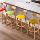 Industrial Backrest Armless Counter Stool Rubber Wood Bar Stool with Cushion for Cafe Clearhalo 'Bar Furniture' 'Bar Stools' 'bar_stools' 'furn' 'furn_bar_stools' 'Furniture' 'Kitchen & Dining Furniture' 1200x1200_f0ce4281-4e88-402e-ab1e-75537e12c994