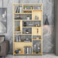 9.84"W 78.74"H Bookshelf Open Back Glam Style for Study Room Home Office Clearhalo 'Bookcases' 'furn' 'furn_bookcases' 'Furniture' 'furniture_bookcases' 'kitchen' 'kitchen_bookcases' 'Living Room Furniture' 'Office Furniture' 1200x1200_f0ce4769-7a5f-40ef-9246-3bb6b98df3b6
