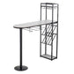 Stone Top Bar Dining Table Traditional Luxury Bar Table with Double Pedestal Base Clearhalo 'Bar Furniture' 'Bar Tables' 'bar_tables' 'Furniture' 'furniture_bar_tables' 'Kitchen & Dining Furniture' 1200x1200_f0cead40-9d96-422e-bf25-a0a444e172fa