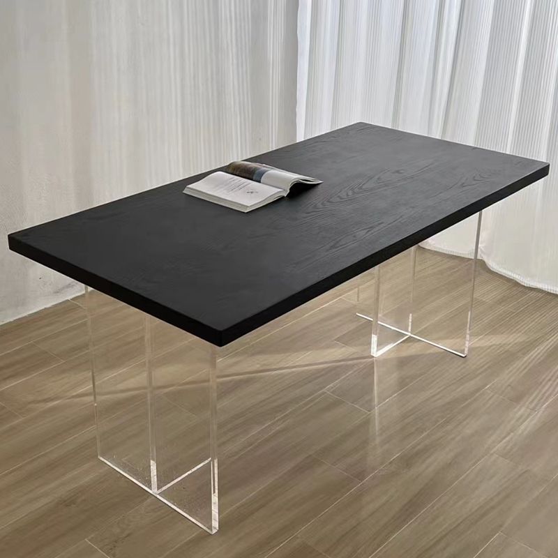 Modern Rectangle Dining Table Solid Wood Dining Table for Dining Room Clearhalo 'Dining Tables & Seating' 'Dining Tables' 'dining_table' 'furn' 'furn_dining_table' 'Furniture' 'Kitchen & Dining Furniture' 1200x1200_f0d05c3c-e8ea-44fd-ba34-a8621a1bc0d3