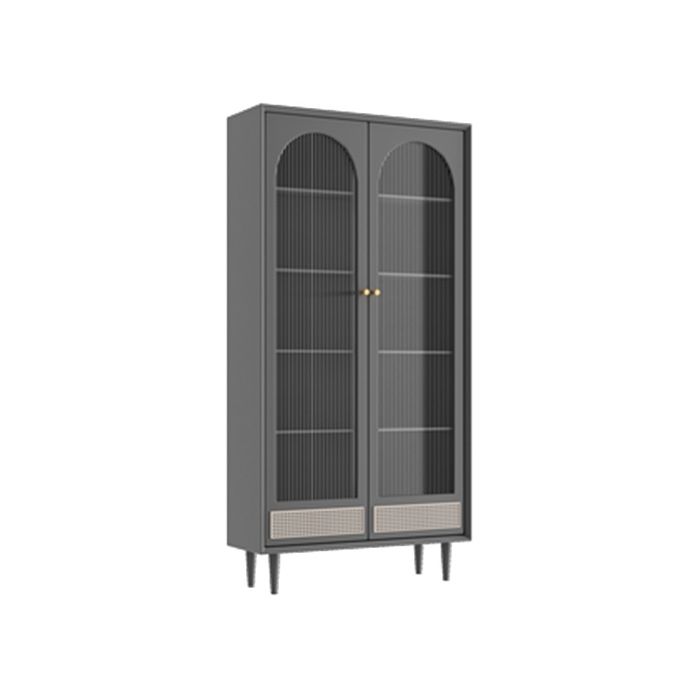 Moderno pino da pino porte in vetro buffet per soggiorno per soggiorno