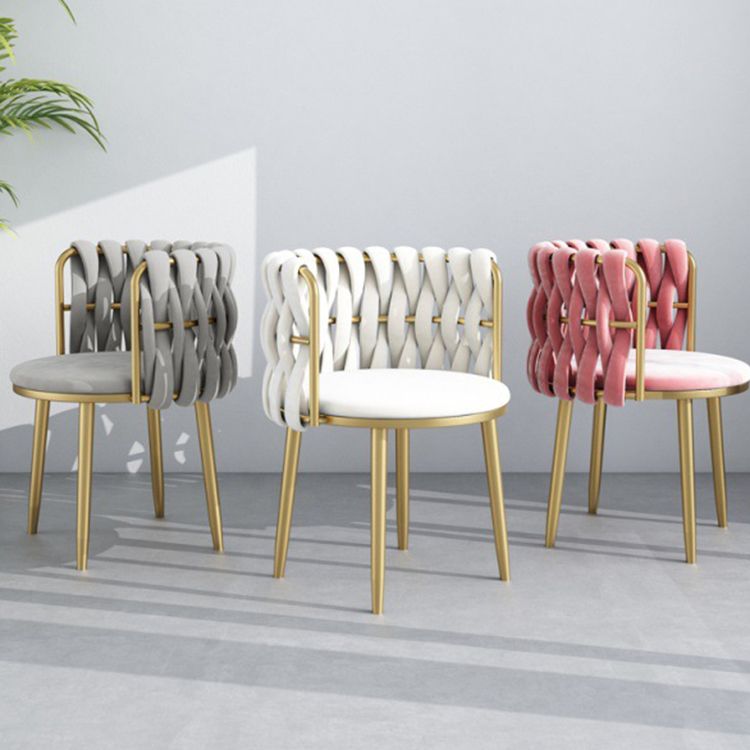 Velvet Upholstered Dining Chair Modern Furniture in Matte Finish for Indoor Clearhalo 'Dining Chairs' 'Dining Tables & Seating' 'dining_chair' 'furn' 'furn_dining_chair' 'Furniture' 'Kitchen & Dining Furniture' 1200x1200_f0d1b7f4-370a-4d7b-bc23-3ecf48cd06f1