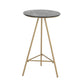 1/3 stuks glamour ijzeren staaftafel set rond bistro set met witte faux marmeren top