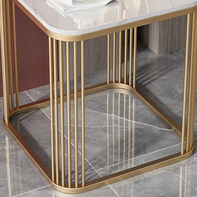 Mesa de pizarra cuadrada de la tabla de altura de marco contemporáneo, 21.7 "de alto