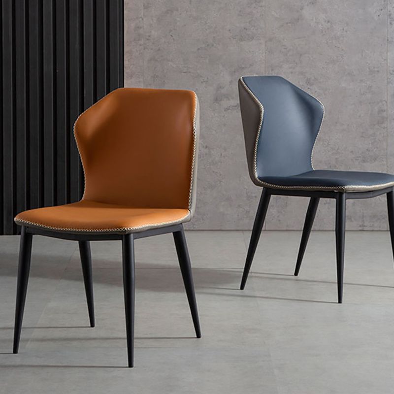 Silla lateral del ala industrial sillas de comedor sin brazo sin brazo