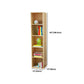 Libreria moderna a back -shelf -legno scaffale per la sala da studio