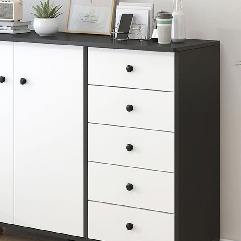 Armadio in legno fabbricato mobile moderno accento con porta e cassetto