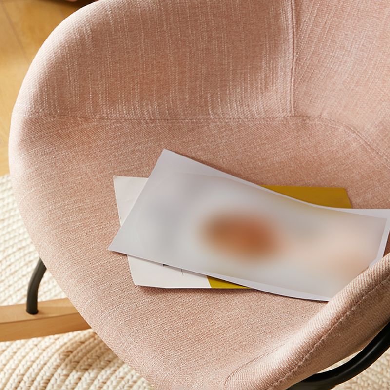 Linen Sled Base Chair 35.43" Wide Arms Included Chair with Black Legs