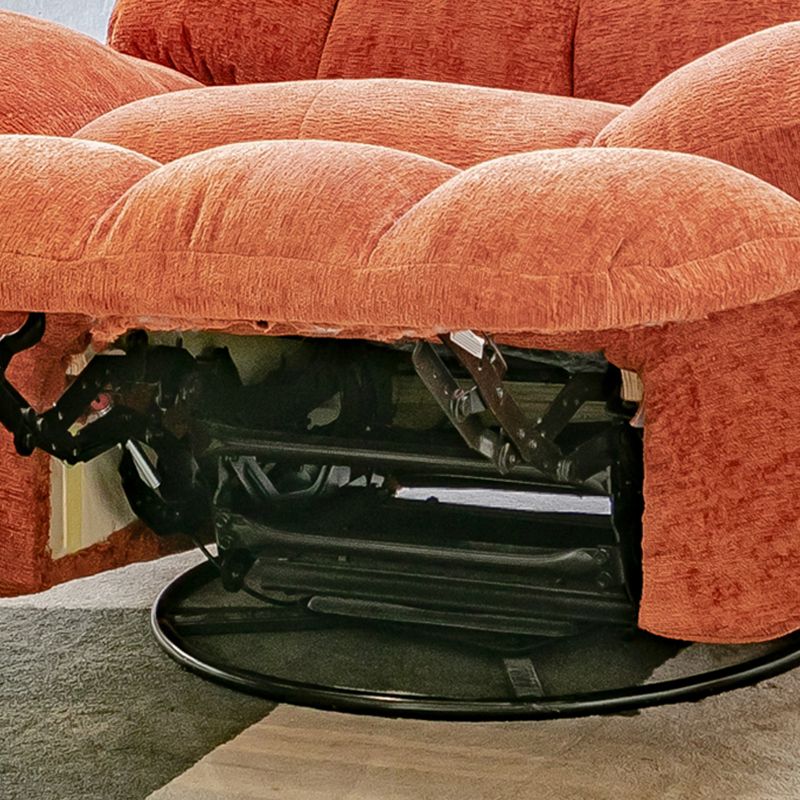 Moderna sedia reclinabile reclinabile standard a colore solido con tasca laterale