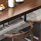 Set da tavolo da pranzo in legno massiccio marrone scuro 1/2/3/5/7 set di dinette industriale