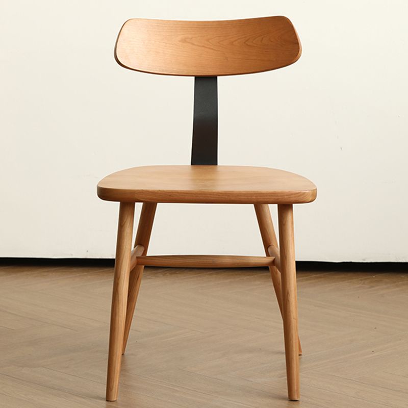 Industriële stijl zijstoel Solid Wood indoor Diner stoel voor woonkamer