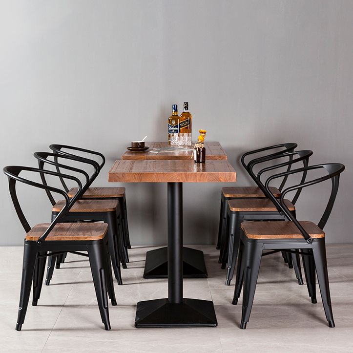 Industrial Style Furniture Solid Wood Dining Site Table for Dining Room Clearhalo ' dining_table' 'Dining Tables & Seating' 'Dining Tables' 'furn' 'furn_dining_table' 'Furniture' 'furniture_dining_table' 'Kitchen & Dining Furniture' 'kitchen&dining_furn' 'kitchen' 'kitchen_dining_table' 1200x1200_f0dde1c7-c520-48e9-8ed5-e9346af8dd5d