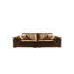 Modernes Kunstleder braunes Sofa Kissen Top Arm Kissen Sofa & Chaise