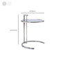 Adjustable Height Glass Side Table Modern Dia 20.1" C End Table Clearhalo 'Coffee & Accent Tables' 'End & Side Tables' 'end_side_tables' 'furn' 'furn_end_side_tables' 'Furniture' 'Living Room Furniture' 1200x1200_f0e0adda-a78c-4019-8039-f9760b2b9f13