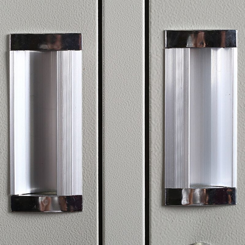 Steel White Storage Cabinet Contemporary Cabinet with Hinged Door Clearhalo 'Armoires & Wardrobes' 'armoires_wardrobes' 'Bedroom Furniture' 'furn' 'furn_armoires_wardrobes' 'Furniture' 1200x1200_f0e1da04-1b21-4643-af69-71469eb6a2d5