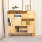 Standard Wooden Bookcase Modern Natural Bookshelf with Shelves