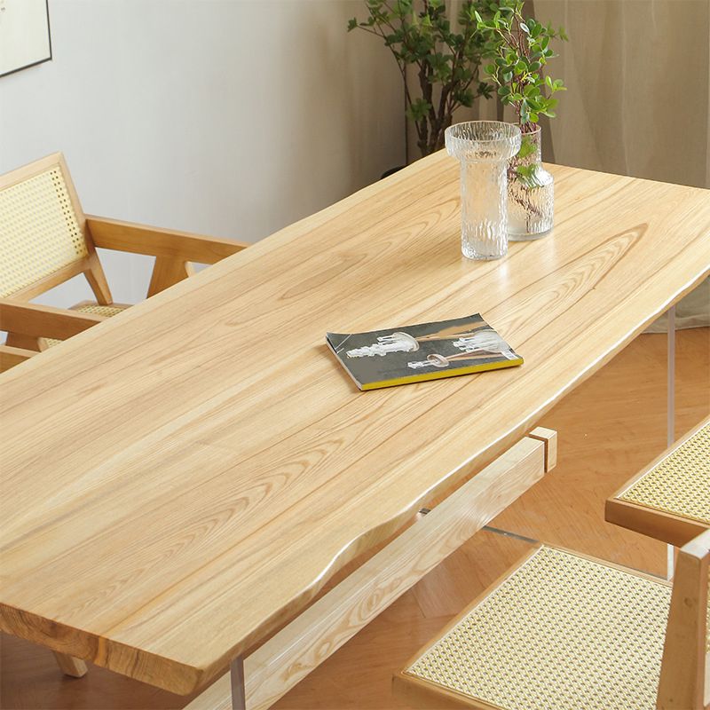 Ensemble de restauration en bois massif de finition naturelle 1/3/5 pièces Modern Dinette Set