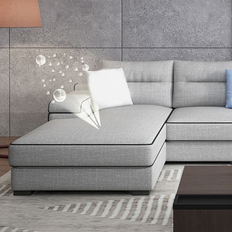 Pillow Top Arm L-Shape Pillowed Back Cushions Sectional Sofa with Chaise for Four People Clearhalo 'furn' 'furn_sectionals' 'Furniture' 'furniture_sectionals' 'kitchen' 'kitchen_sectionals' 'Living Room Furniture' 'Sectionals' 1200x1200_f0e584ca-ba1f-4126-b718-a7f5bb1eb169