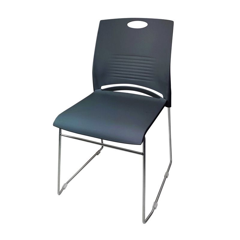 Sedia da scrivania moderna larga 21 pollici, senza ruote, sedia da conferenza senza braccioli