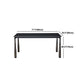 Modern Black Rectangle Dining Table Set 1/4/5/7 Pieces Dinette Set with Sintered Stone Top