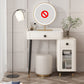 Contemporary Vanity Dressing Table Slate Top Make-up Vanity with Drawer