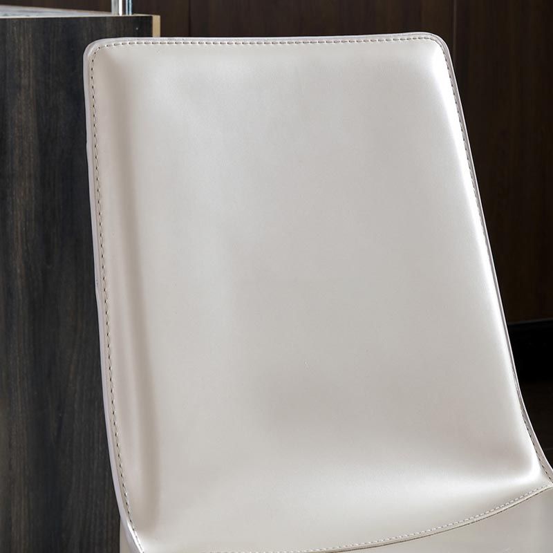 Contemporary Style Dining Chairs Armless Chair with Metal Legs for Kitchen Clearhalo 'Dining Chairs' 'Dining Tables & Seating' 'dining_chair' 'furn' 'furn_dining_chair' 'Furniture' 'Kitchen & Dining Furniture' 1200x1200_f0e90576-8493-4eb7-b083-900ba215be5b