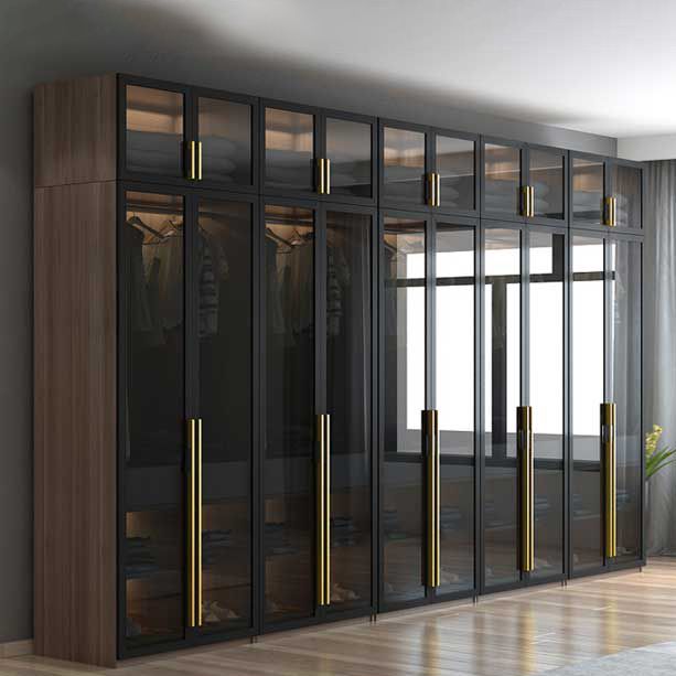 Modern Style Wooden Wardrobe Bedroom Wardrobe Closet with Garment Rod