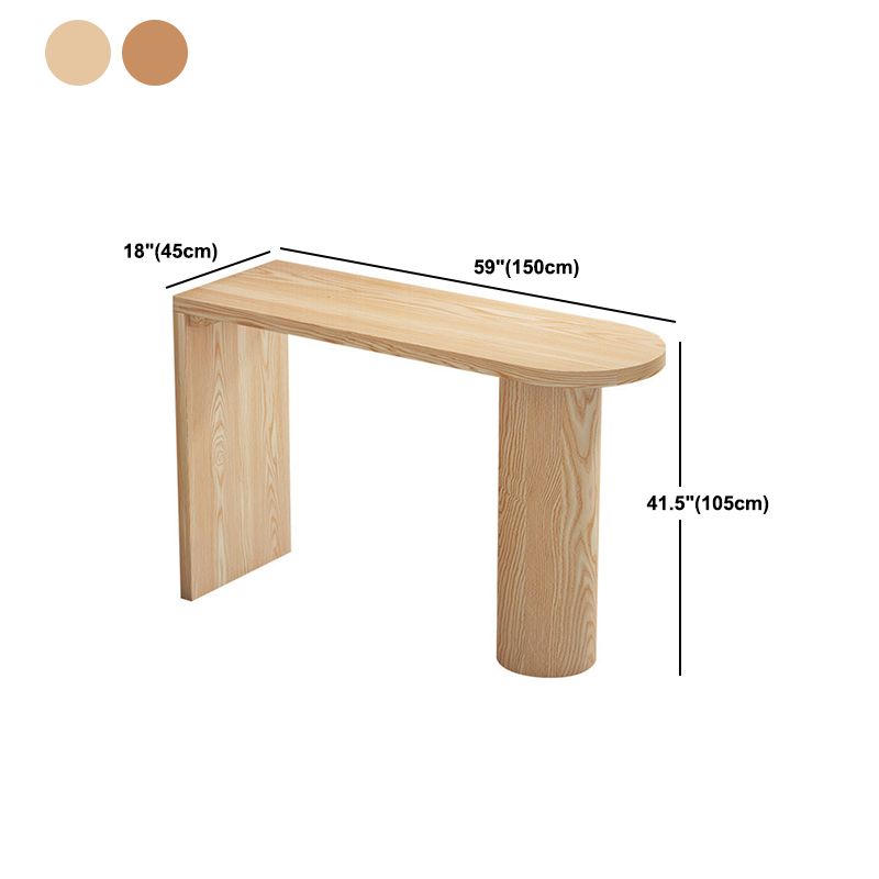 Specialty Pine Wood Top Bar Table Matte Finish Contemporary Pub Table Clearhalo 'Bar Furniture' 'Bar Tables' 'bar_tables' 'furn' 'furn_bar_tables' 'Furniture' 'Kitchen & Dining Furniture' 1200x1200_f0ed069c-caa3-4e0c-adb2-cb6da79f424f