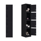 Black Steel Wardrobe with Hinged Door Industrial Storage Cabinet for Bathroom Clearhalo 'Armoires & Wardrobes' 'armoires_wardrobes' 'Bedroom Furniture' 'furn' 'furn_armoires_wardrobes' 'Furniture' 1200x1200_f0ede706-db3b-49ba-9285-9932915d7601