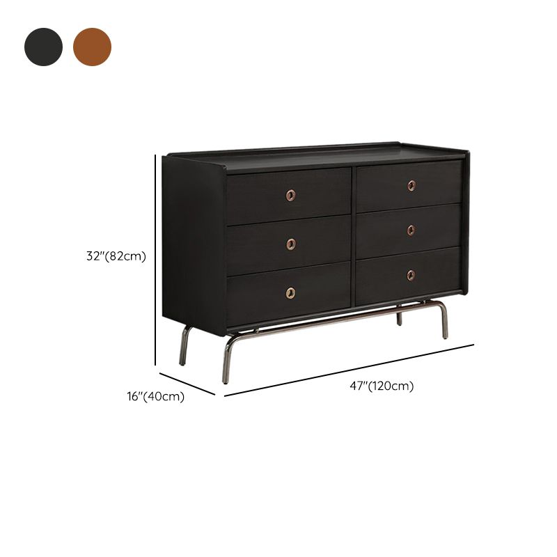 Mid-Century Modern Rectangle Accent Chest Solid Wood Accent Chest