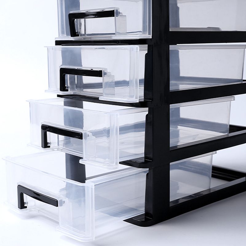 Cajones de archivos contemporáneos Archivo vertical de plástico para hogar u oficina