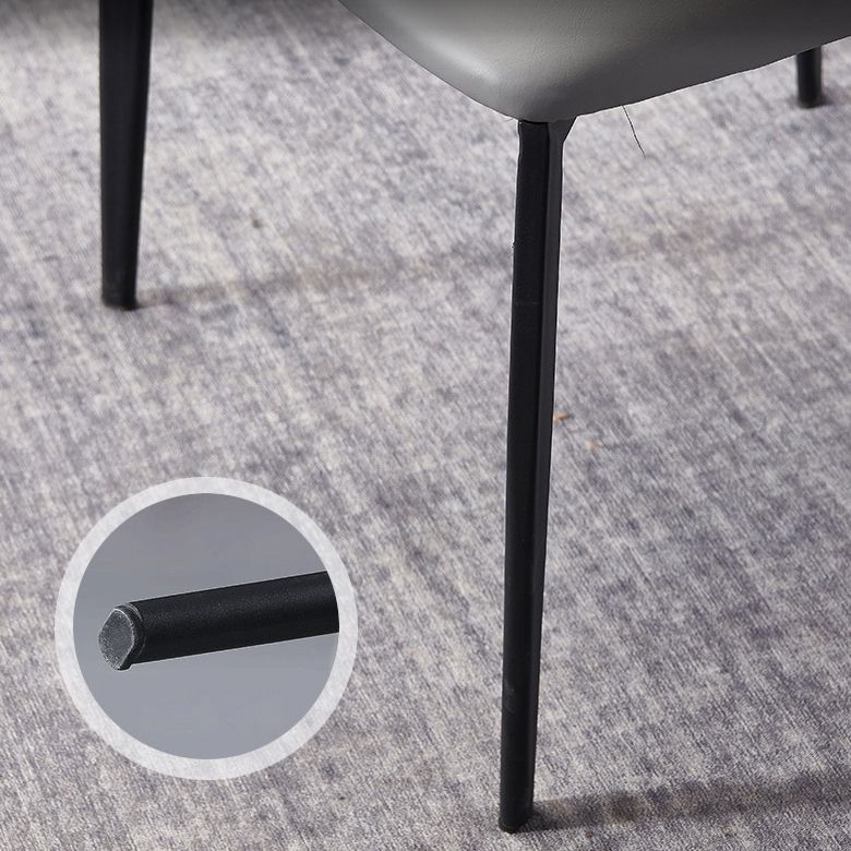 Sedie in stile contemporaneo sedie a braccio per cucina con gambe metalliche