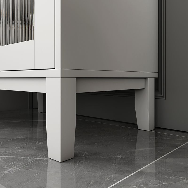 Tavolo da sideboard in pietra a buffet in stile glam con mobile